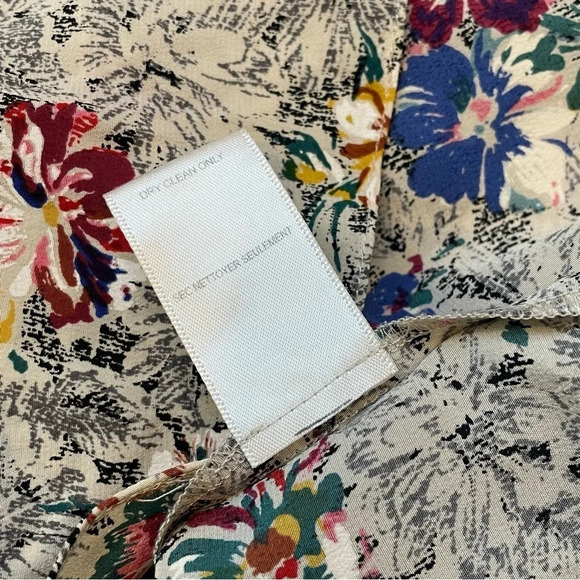 Rebecca Taylor 100% Silk Floral Print Top Blouse Size 0 - Picture 5 of 14